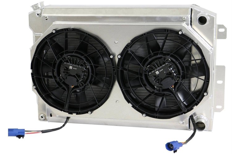 1-370-212LSBL300 High-Performance GM LS Swap Radiator & Brushless Fan Kit, 1967-1969 GM F-Body, Auto Trans, W/Shroud