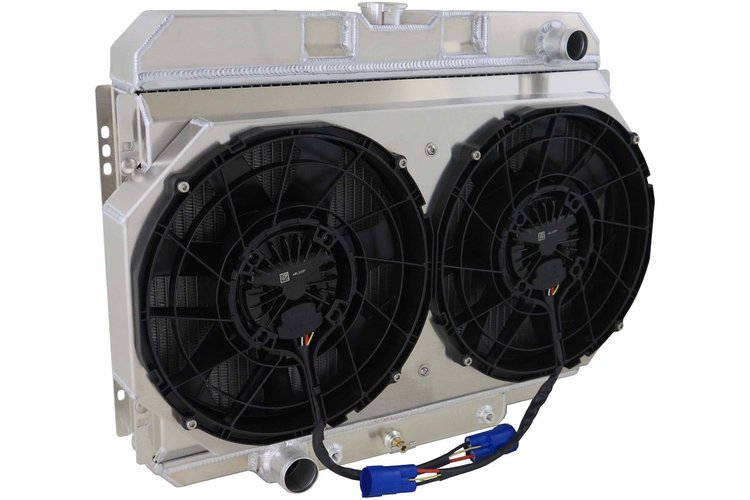 1-379-212BL300 High-Performance Radiator/Brushless Fan Kit, 1967-1970 Ford Mustang, Big Block V8, 24 in. Wide Core, Auto Trans