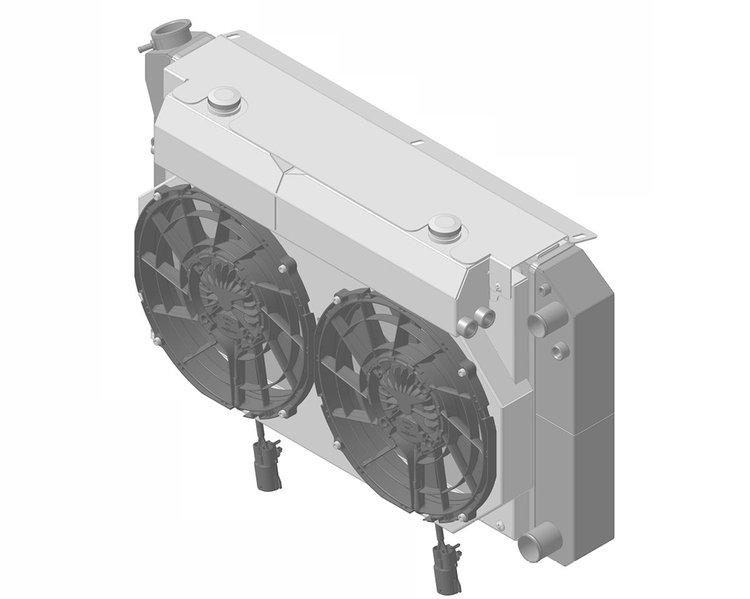1-562-212LSBLACINXX300 High-Performance LT Swap Radiator/Brushless Fan Kit, GM Applications (26.25 in. Core), Auto Trans