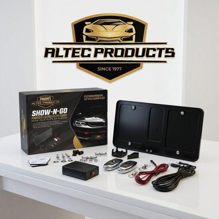 400EU SHOW-N-GO POWERED Front LICENSE FRAME UNIVERSAL