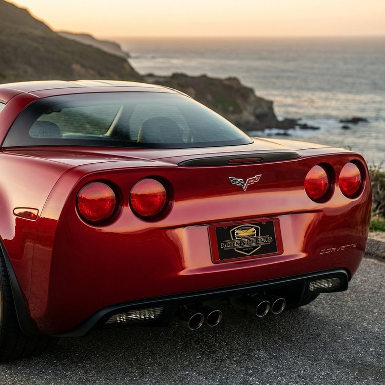 C6 REAR LICENSE FRAME