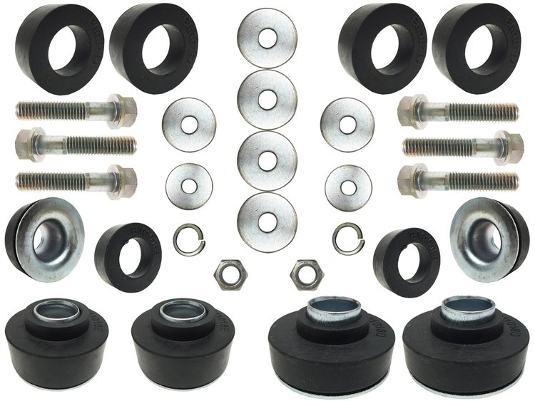 BM1018KIT Body Mount Bushing and Hardware Kit for 1967-1972 Chevy Camaro, 1968-1969 Chevy Nova, 1967-1972 Pontiac Firebird