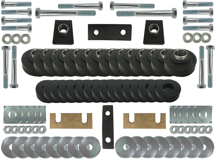 BM1025KIT Body Mount Bushing and Hardware Kit for 1955-1957 Chevy Bel Air, 210 Hardtop