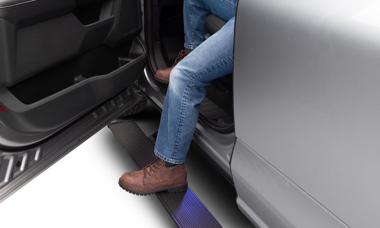 76152-01A PowerStep Automatic Running Boards, Fits Select Ford F-150, All Cabs