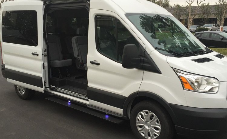 76159-01A PowerStep Automatic Running Boards, Fits 2014-2019 Ford Transit (Passenger Side Only), Gas Only