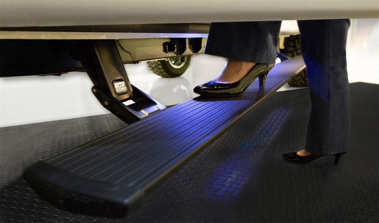 76236-01A PowerStep Automatic Running Boards, Fits 20-21 Ford F-250/350/450, All Cabs; 22 F-250/350/450 XL/XLT All Cabs