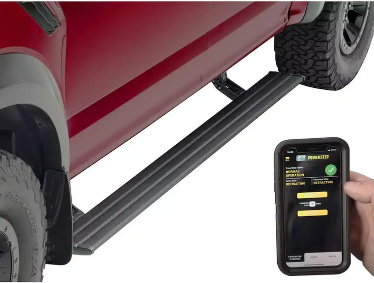 86147-01A PowerStep SmartSeries Running Boards, Fits 15-20 Silv/Sra HD, Crw/Dbl Cab; Diesel Only