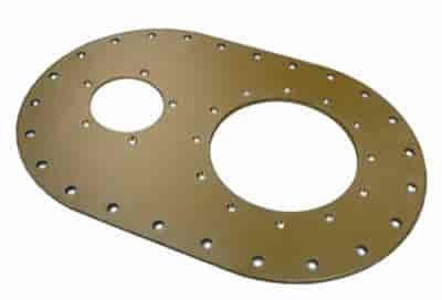 Blank Al 6x10 plate w/4-12 OffSet accepts LS