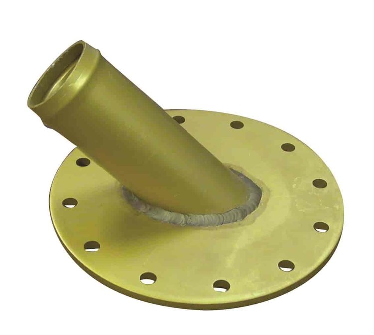 Fill Neck w/Paddle Valve 1-1/2 o d - 45deg