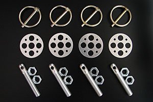 Hood Pin Kit 3/8" Steel Pin