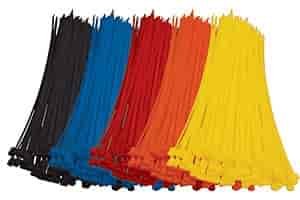 Tie Straps 100 Count Pack Black