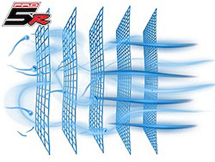 MagnumFLOW Intake PRO DRY S Air Filter Flg. 6 in. B-7.5 in. T-5.5 in. H-5 in. Inverted