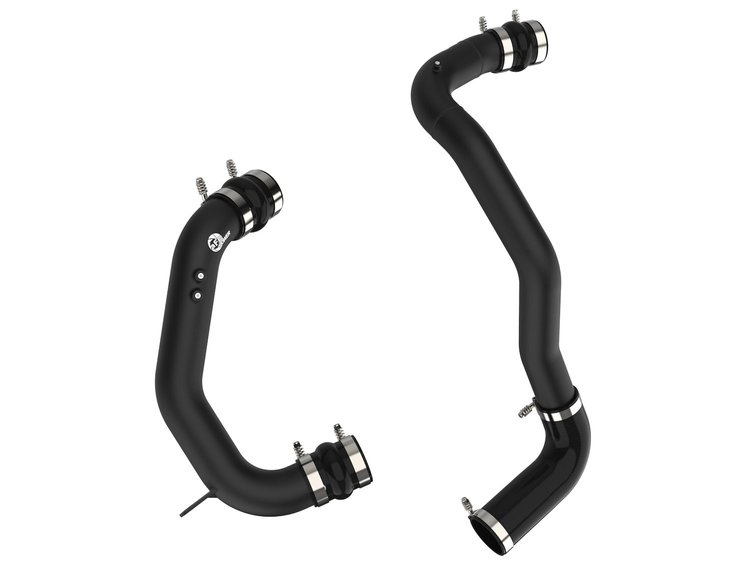 46-20074-B BladeRunner 3 IN Aluminum Hot and Cold Charge Pipe Kit Black Ford Diesel Trucks 08-10 V8-6.4L (td)