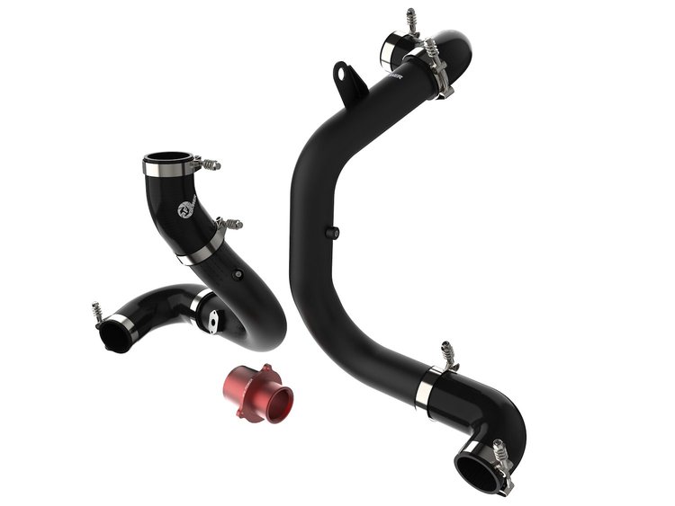 46-20415-B BladeRunner Aluminum Hot and Cold Charge Pipe Kit Black w/ Turbo Muffler Delete Volkswagen GTI (MKVII) 15-21 L4-2.0L