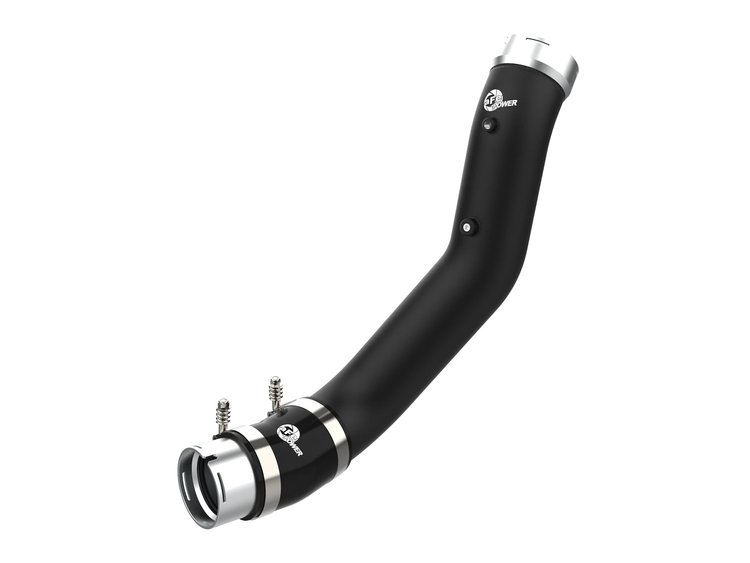 46-20449-B BladeRunner 3-1/2 IN Aluminum Cold Charge Pipe Black GM Diesel Trucks 20-23 V8-6.6L (td)