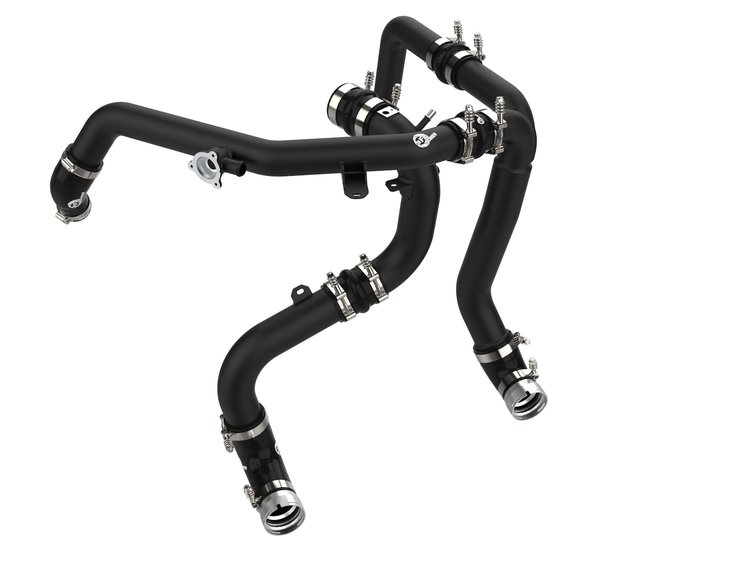 46-20584-B BladeRunner 2-1/4 IN & 2-3/4 IN Aluminum Hot and Cold Charge Pipe Kit Black Ford Bronco 21-25 V6-2.7L (tt)
