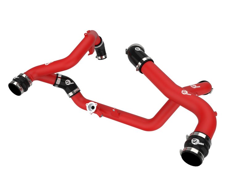 46-20654-R BladeRunner 2-1/4 IN & 2-3/4 IN Aluminum Hot and Cold Charge Pipe Kit Red Ford Explorer ST 20-21 V6-3.0L (tt)