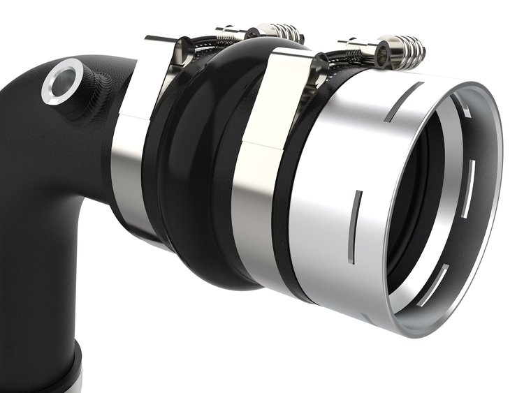 46-20689-B BladeRunner 3 IN Aluminum Cold Charge Pipe Black Ford Diesel Trucks 23-25 V8-6.7L (td)
