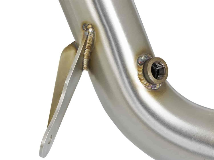 48-34128-HN Twisted Steel Down Pipe 2-3/4 IN 304 Stainless Steel Cadillac ATS-V 16-19 V6-3.6L (tt)