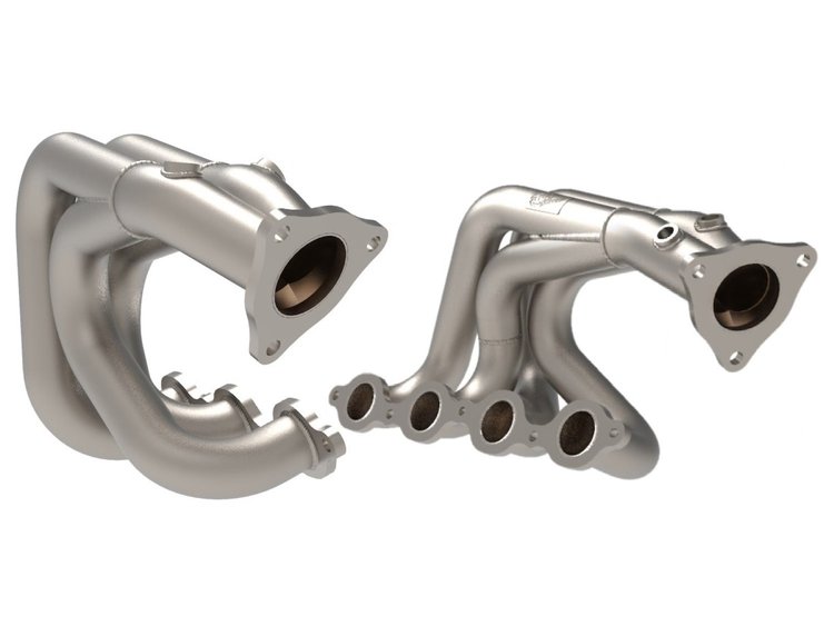48-34148-T Twisted Steel Headers Fits Select Chevy Corvette (C8) 6.2L, 1-7/8 in. to 2-3/4 in. [Titanium Coated]