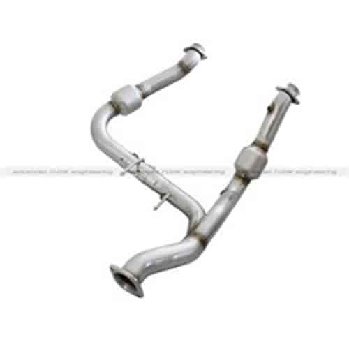 Twisted Steel Down Pipe/Catalytic Converter