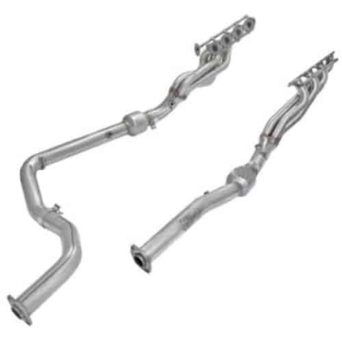 Twisted Steel Headers With Street Connection Pipes 2010-16 Toyota Tundra 5.7L V8