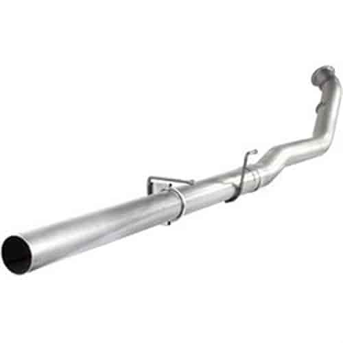 MACHForce XP Cat-Back SS-409 Exhaust System 5 in. Incl. Clamps-Free Flow Muffler-6 x 15 in. Black Ro