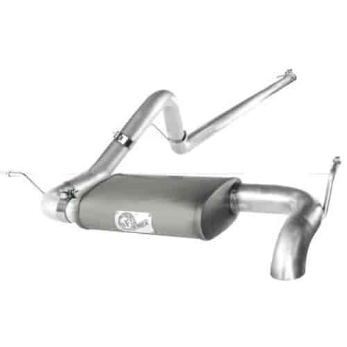 Scorpion Aluminized Hi-Tuck Cat-Back Exhaust System 2007-14 Jeep Wrangler JK 4-Door