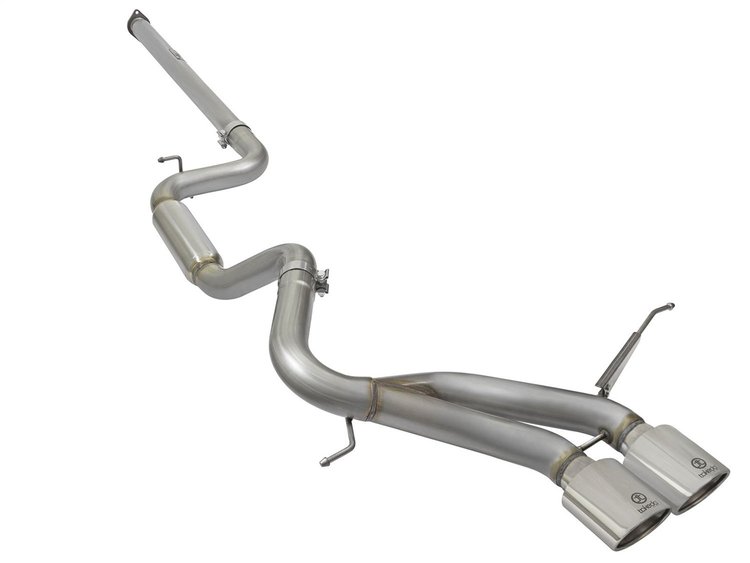49-33083-P Takeda 3 IN 304 Stainless Steel Cat-Back Exhaust System w/Polished Tip Ford Focus ST 13-18 L4-2.0L (t)