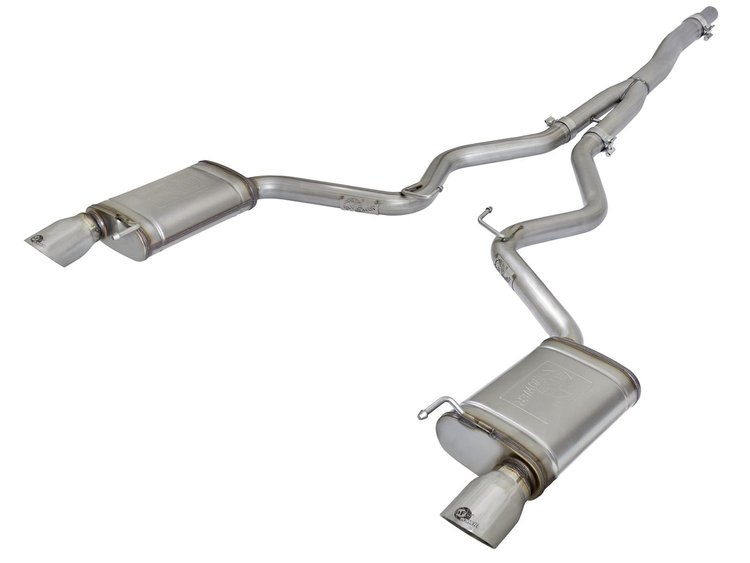 49-33084-P MACH Force-Xp 3 to 2-1/2 IN Stainless Steel Cat-Back Exhaust Sys w/Polished Tip Ford Mustang 15-23 L4-2.3L (t) EcoBoo