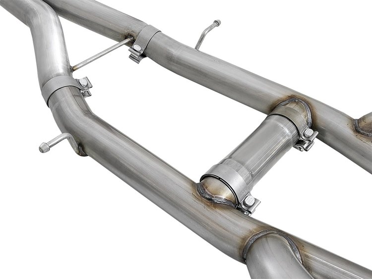 49-34078-B MACH Force-Xp 3 IN 304 Stainless Steel Cat-Back Exhaust System w/ Black Tip Cadillac ATS-V 16-19 V6-3.6L (tt)