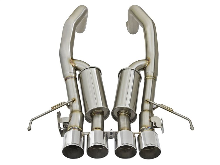 49-34082-P MACH Force-Xp 304 Stainless Steel Axle-Back Exhaust System w/ Polished Tips Chevrolet Corvette Z06 (C7) 15-19 V8-6.2L