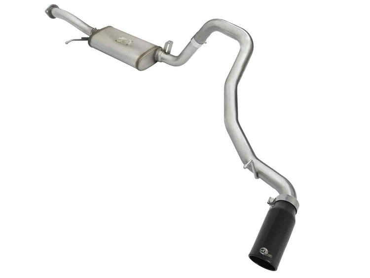 49-36115-B MACH Force-Xp 2-1/2 IN 304 Stainless Steel Cat-Back Exhaust System w/Black Tip Nissan Patrol (Y61) 01-19 L6-4.8L