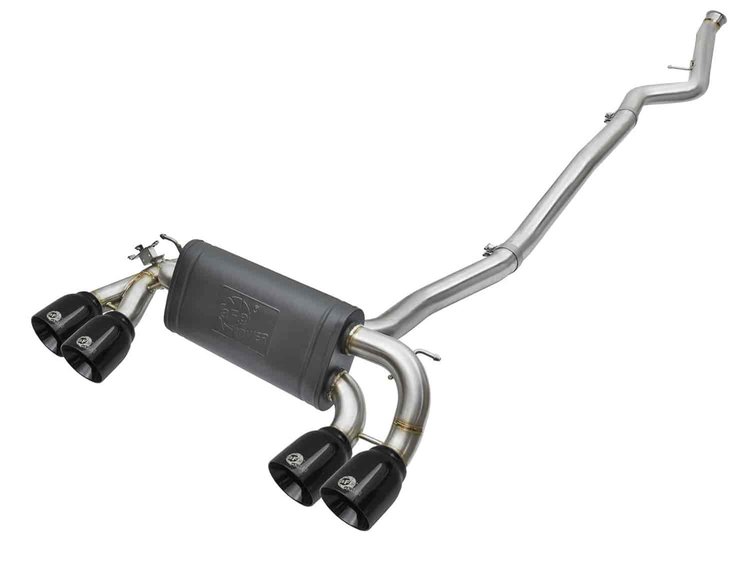49-36330-B MACH Force-Xp Cat-Back Exhaust 3 to 2-1/2 IN 304 S/S w/ Black Tips BMW M2 (F87) 16-18 L6-3.0L (t) N55