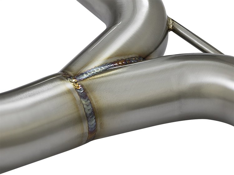 Takeda 2-1/4 to 2-1/2in 304 Stainless Steel Cat-Back ExhaUSAt w/Anodized Blue Tip Honda Civic 16-17