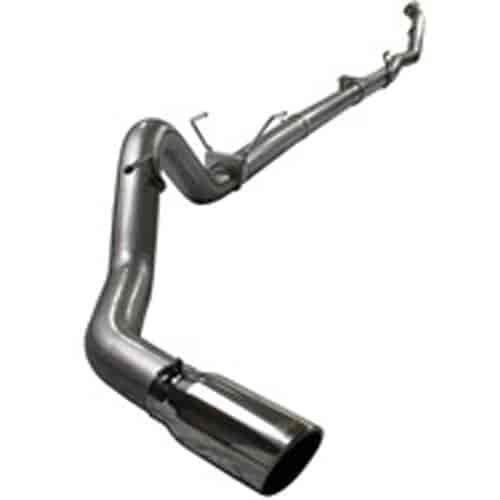 MACHForce XP Turbo-Back SS-409 Exhaust System; 4 in.; Incl. Hangers/Clamps/Sectional Tubing/Tip; Doe