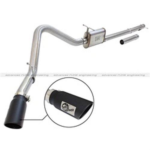 Exhaust 3-3.5in CB Ford F-250/350 99-04 V8-5.4L/V10-6.8L Blk Tip