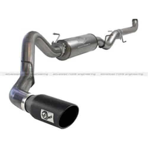 MACHForce XP Race System SS-409 Exhaust System 4 in. 409 Stainless Steel w/Muffler Incl. 6 in. Black Tip