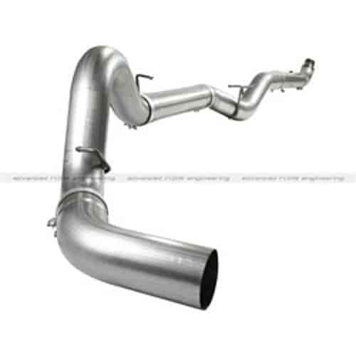 MACHForce XP Down-Pipe Back SS-409 Exhaust System 5 in. Incl. Clamps/Hangers Muffler And Tip Not Included 409 Stainless Steel