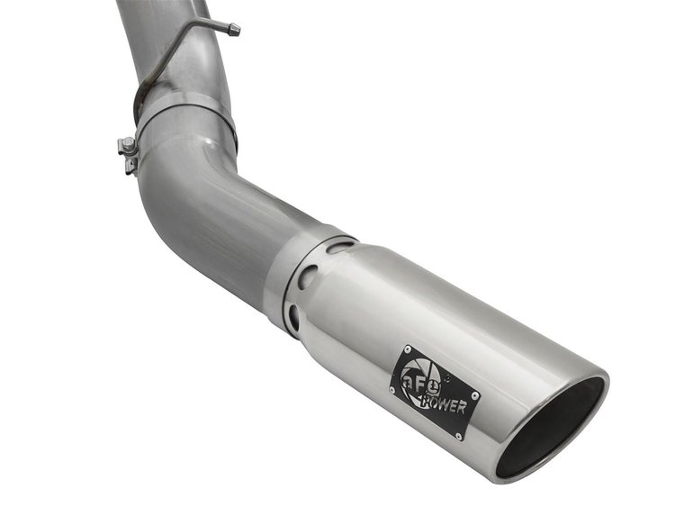 49-44081-P Large Bore-HD 5 IN 409 Stainless Steel DPF-Back Exhaust System w/Polished Tip GM Diesel Trucks 2016 V8-6.6L (td) LML