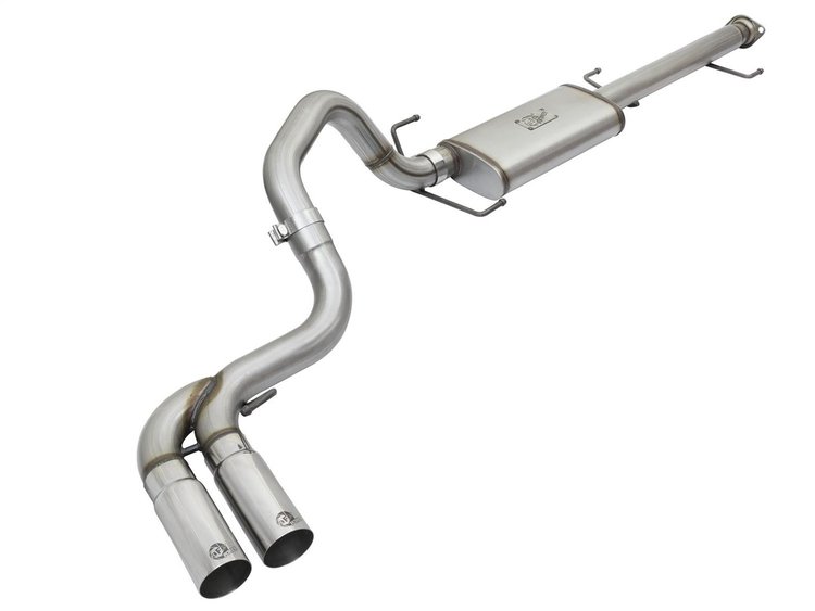 49-46030-P Rebel Series 3 IN Cat-Back Exhaust System w/ Mid-Side Exit Polished Tips Toyota FJ Cruiser 07-18 V6-4.0L
