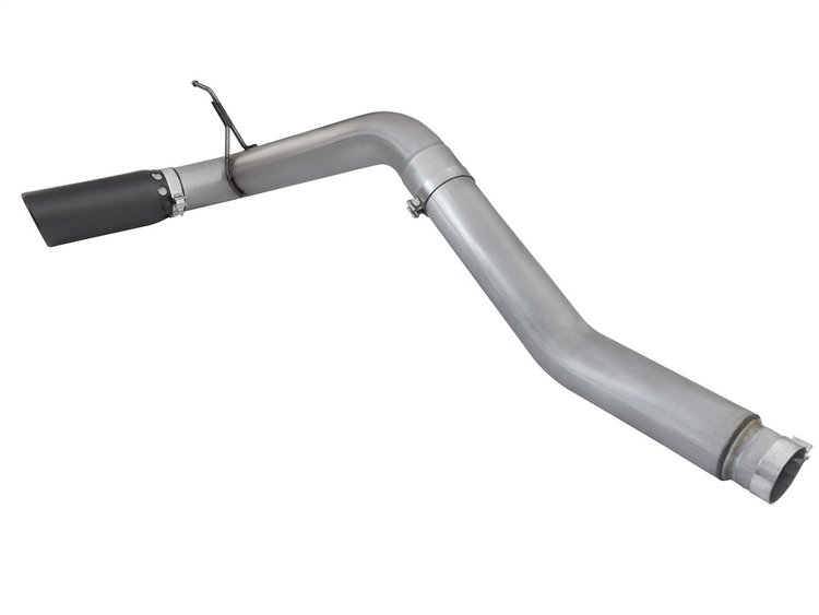 49-46112-B Large Bore-HD 5 IN DPF-Back Stainless Steel Exhaust System w/Black Tip Nissan Titan XD 16-19 V8-5.0L (td)