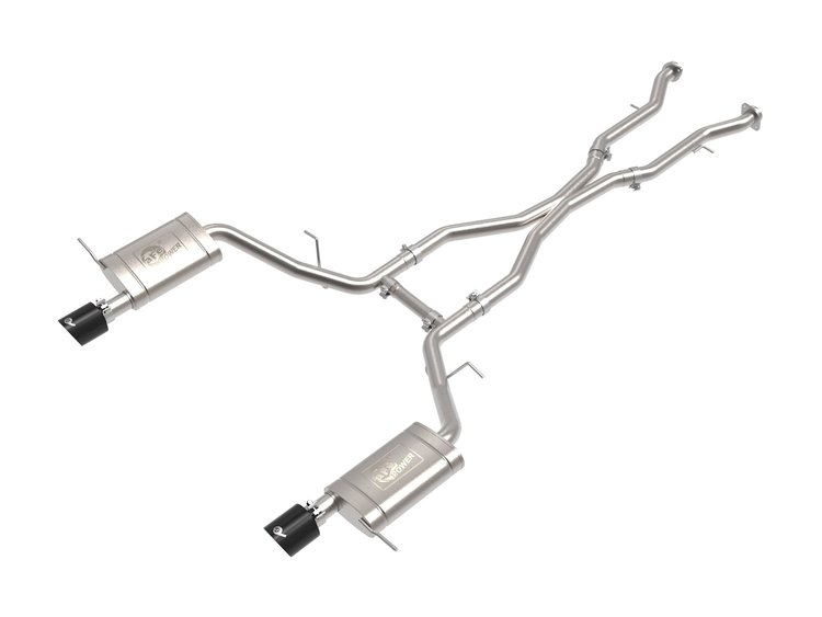 49-32086-B MACH Force-Xp 304 Stainless Steel Cat-Back Exhaust System w/ Black Tip Dodge Durango 11-25 V6-3.6L/V8-5.7L