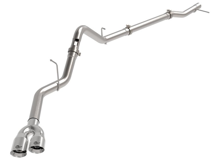 49-34145-P Rebel XD Series 3 IN 304 Stainless Steel DPF-Back Exhaust w/Dual Polished Tips GM Trucks 23-25 L6-3.0L (td) LZ0