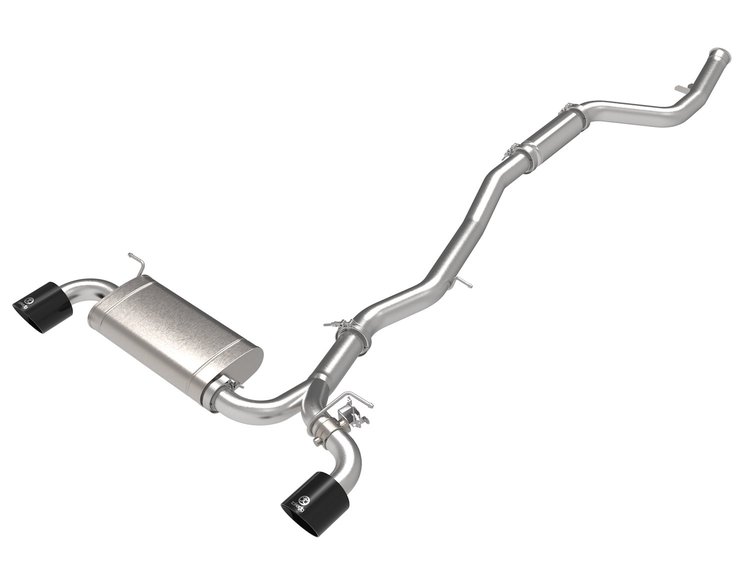 49-36050-B Takeda 3 IN to 2-1/2 IN 304 Stainless Steel Cat-Back Exhaust System w/ Black Tip Toyota GR Supra (A90) 21-24 L4-2.0L