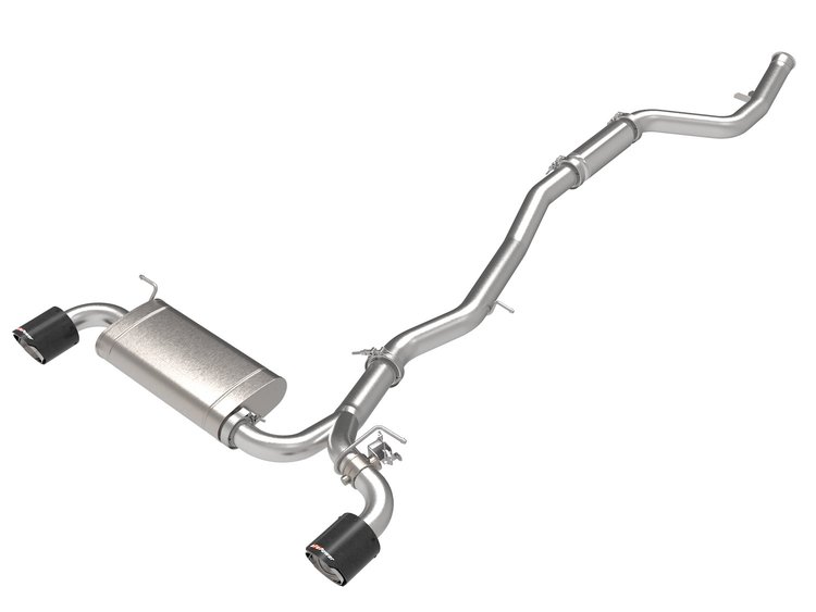 49-36050-C Takeda 3 IN to 2-1/2 IN 304 Stainless Steel Cat-Back Exhaust System Carbon Fiber Toyota GR Supra (A90) 21-24 L4-2.0L