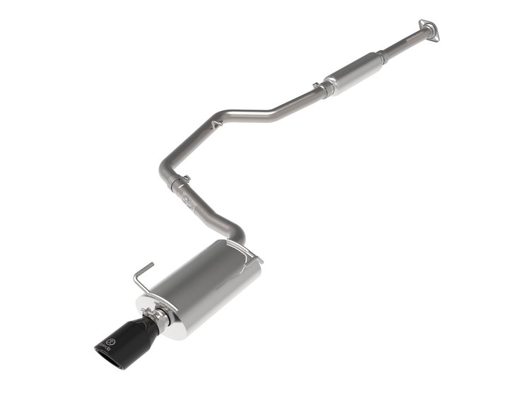 49-36052-B Takeda 2-1/4 IN 304 Stainless Steel Cat-Back Exhaust System w/Black Tip Subaru Impreza 12-16 H4-2.0L