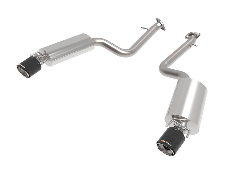 49-36060-C Takeda 2-1/2 IN 304 Stainless Steel Axle-Back Exhaust System Carbon Fiber Lexus IS350 14-23 V6-3.5L