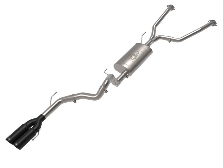 49-36068-B Vulcan Series 2-1/2 IN to 3 IN Stainless Steel Cat-Back Exhaust w/Black Tip Toyota Sequoia 23-25 V6-3.4L (tt)
