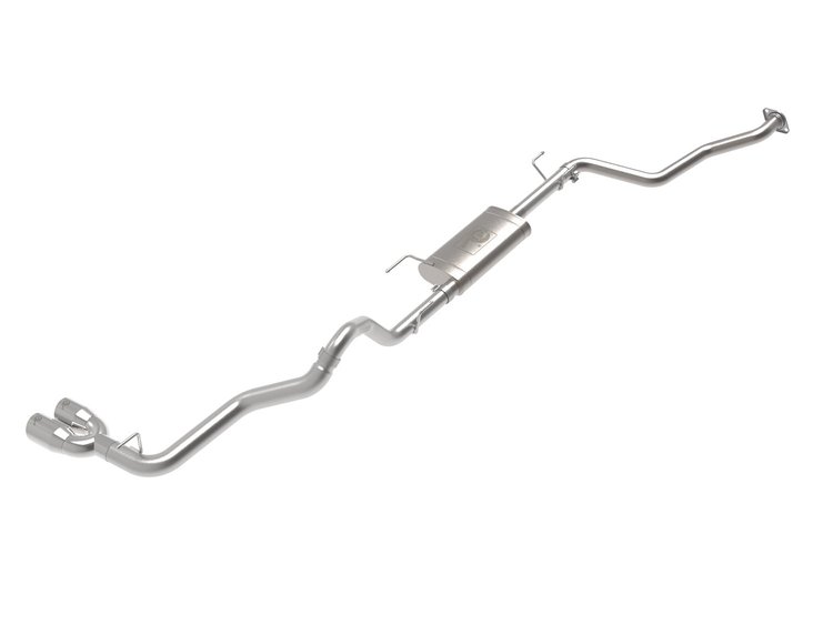 49-36074-P Vulcan Series 2-1/2 IN to 3 IN Stainless Steel Cat-Back Exhaust w/Polished Tip Toyota Tacoma 24-25 L4-2.4L (t)